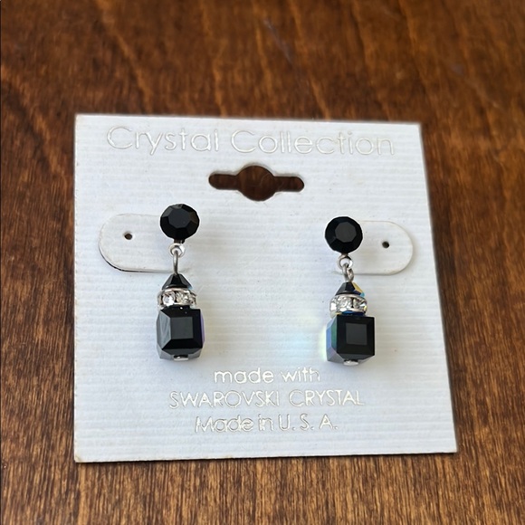 NWT Swarovski Multicolor Crystal Earrings - Picture 2 of 3